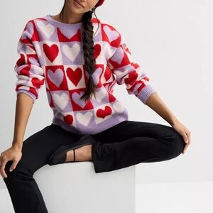 FOREVER & EVER Long Sleeve Crewneck
Checkered Hearts Pullover
XL
